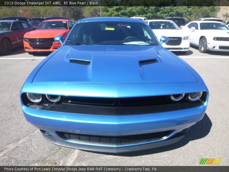 B5 Blue Pearl / Black 2019 Dodge Challenger SXT AWD