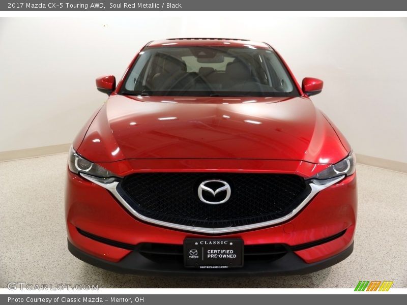 Soul Red Metallic / Black 2017 Mazda CX-5 Touring AWD
