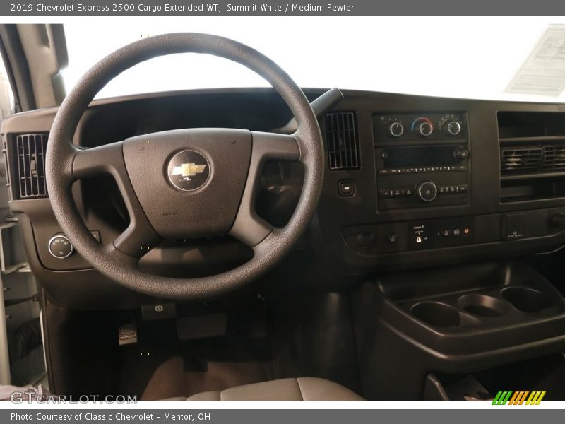 Summit White / Medium Pewter 2019 Chevrolet Express 2500 Cargo Extended WT