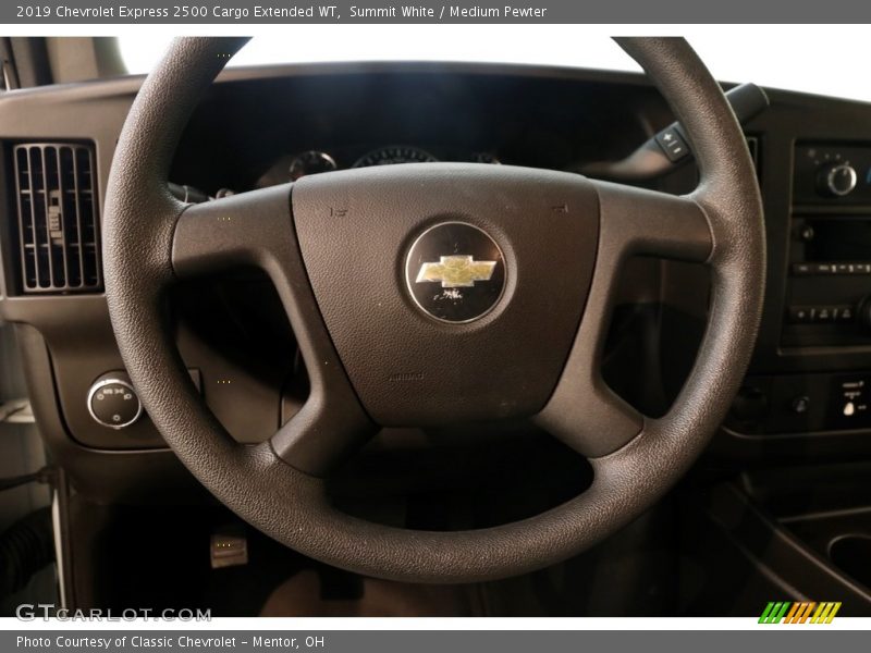 Summit White / Medium Pewter 2019 Chevrolet Express 2500 Cargo Extended WT