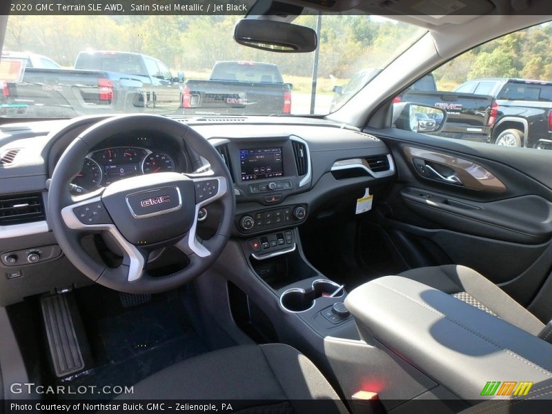 Satin Steel Metallic / Jet Black 2020 GMC Terrain SLE AWD