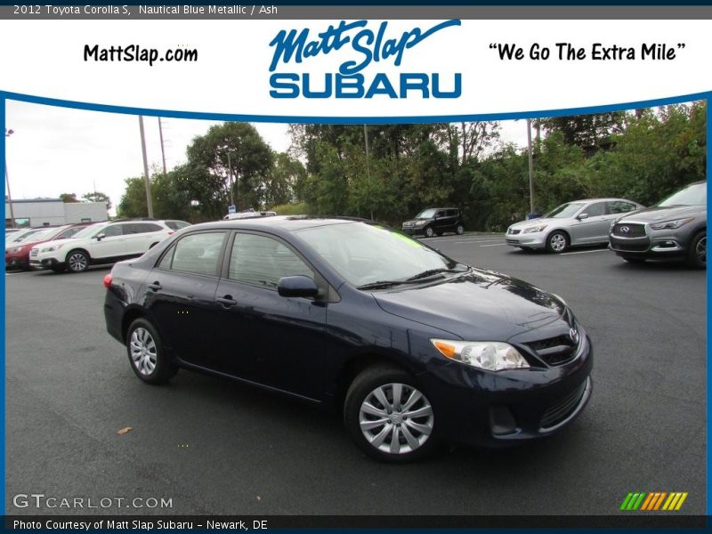 Nautical Blue Metallic / Ash 2012 Toyota Corolla S