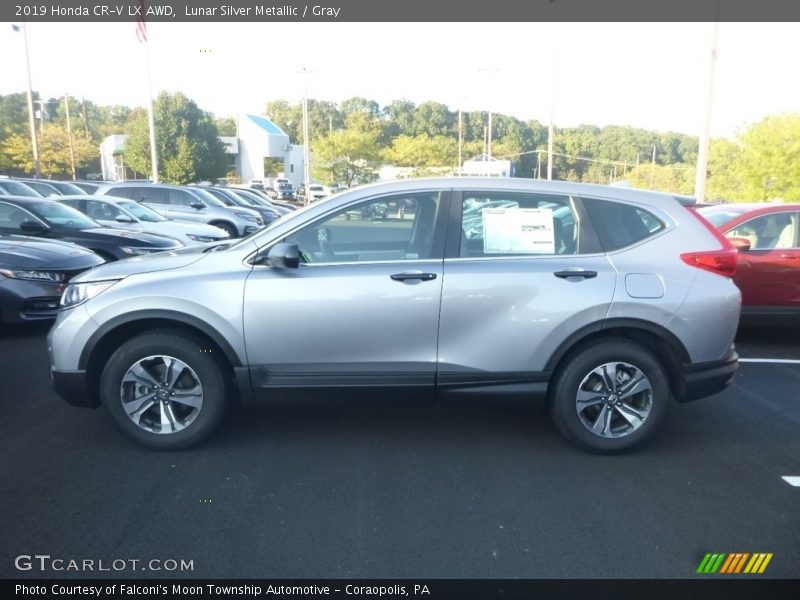 Lunar Silver Metallic / Gray 2019 Honda CR-V LX AWD