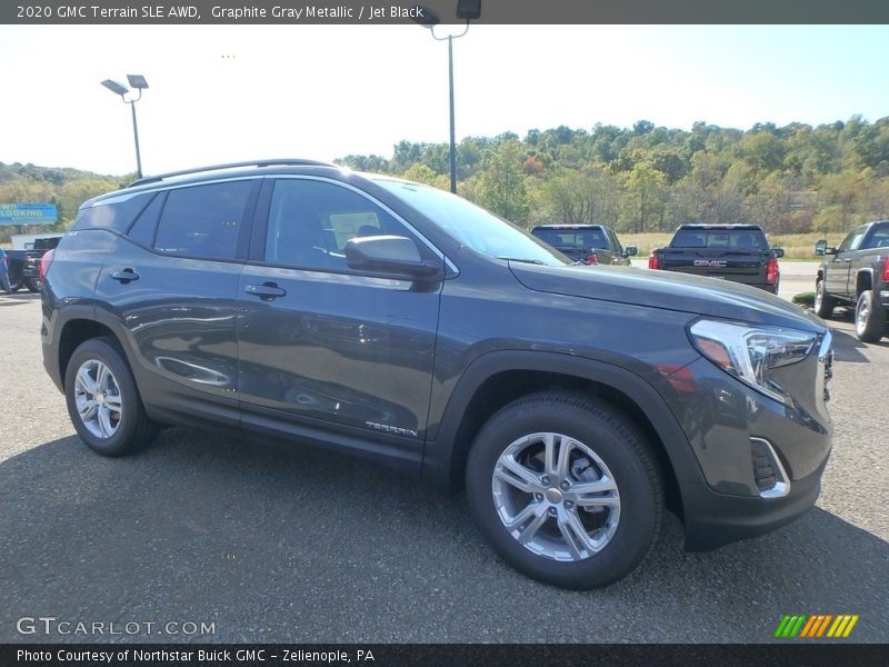 Graphite Gray Metallic / Jet Black 2020 GMC Terrain SLE AWD