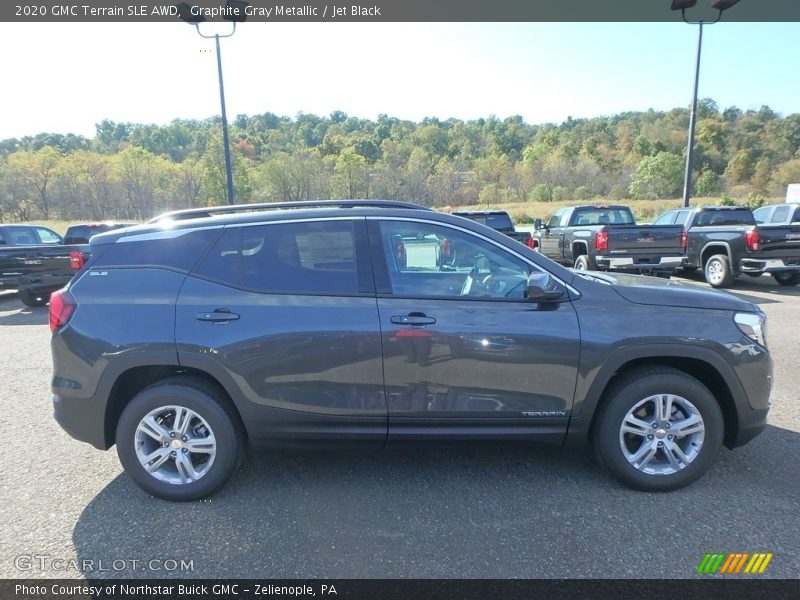 Graphite Gray Metallic / Jet Black 2020 GMC Terrain SLE AWD