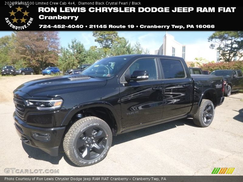 Diamond Black Crystal Pearl / Black 2020 Ram 1500 Limited Crew Cab 4x4