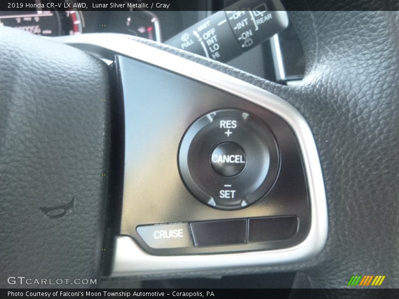 Lunar Silver Metallic / Gray 2019 Honda CR-V LX AWD