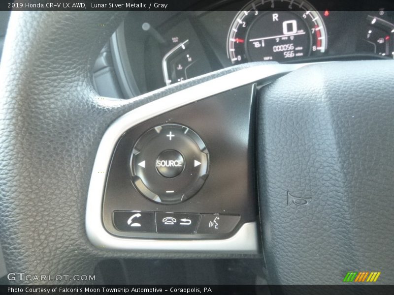 Lunar Silver Metallic / Gray 2019 Honda CR-V LX AWD