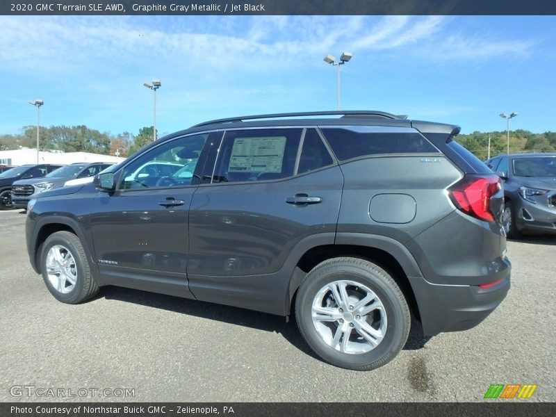 Graphite Gray Metallic / Jet Black 2020 GMC Terrain SLE AWD