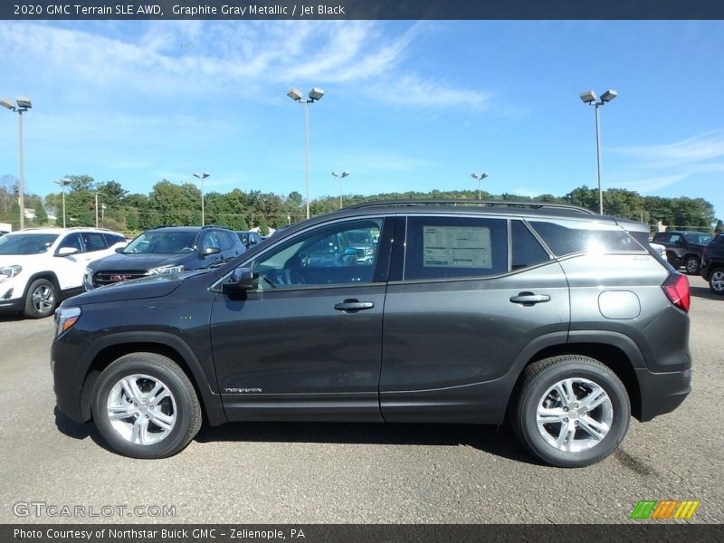 Graphite Gray Metallic / Jet Black 2020 GMC Terrain SLE AWD