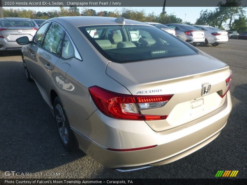 Champagne Frost Pearl / Ivory 2020 Honda Accord EX-L Sedan
