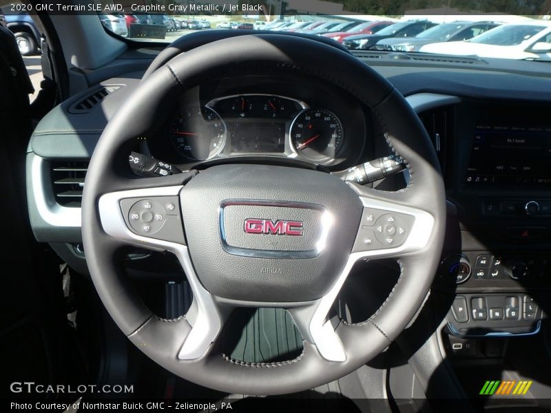 Graphite Gray Metallic / Jet Black 2020 GMC Terrain SLE AWD