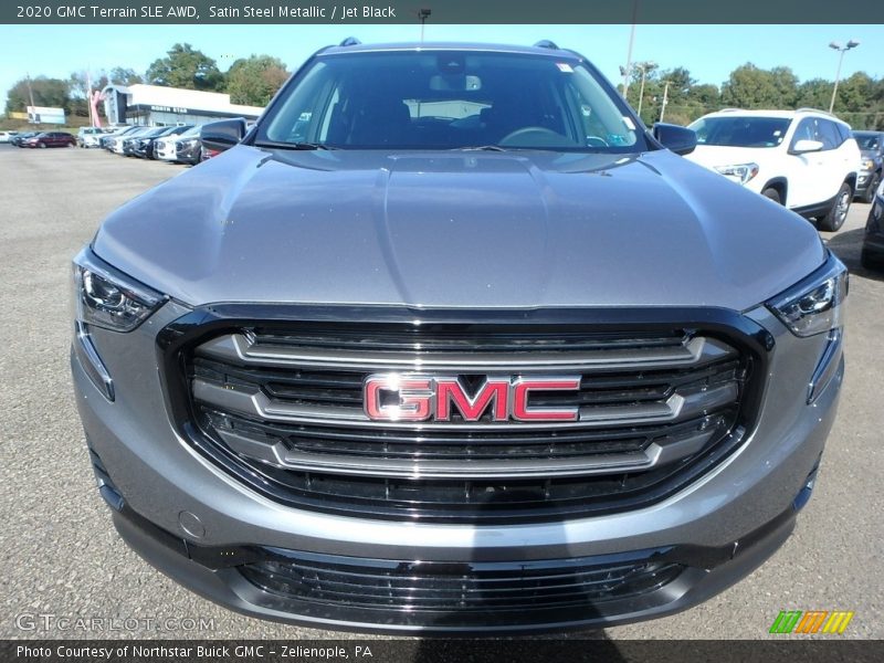 Satin Steel Metallic / Jet Black 2020 GMC Terrain SLE AWD