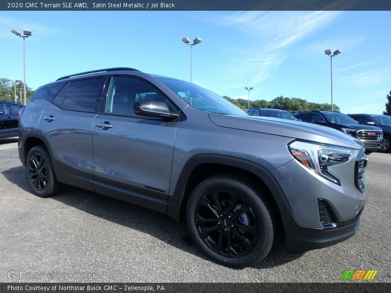 Satin Steel Metallic / Jet Black 2020 GMC Terrain SLE AWD