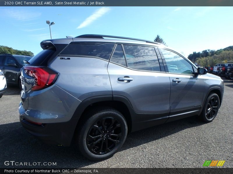 Satin Steel Metallic / Jet Black 2020 GMC Terrain SLE AWD