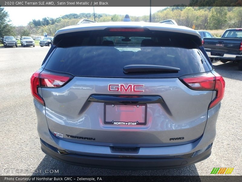 Satin Steel Metallic / Jet Black 2020 GMC Terrain SLE AWD