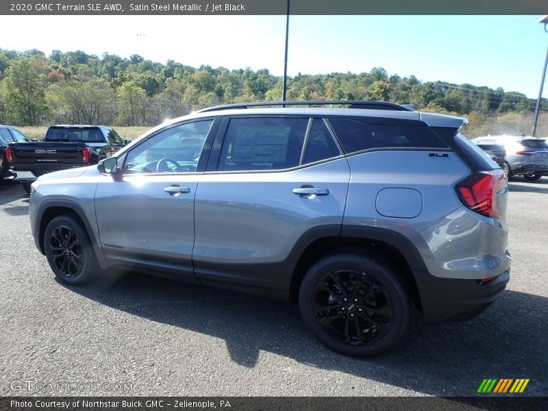 Satin Steel Metallic / Jet Black 2020 GMC Terrain SLE AWD