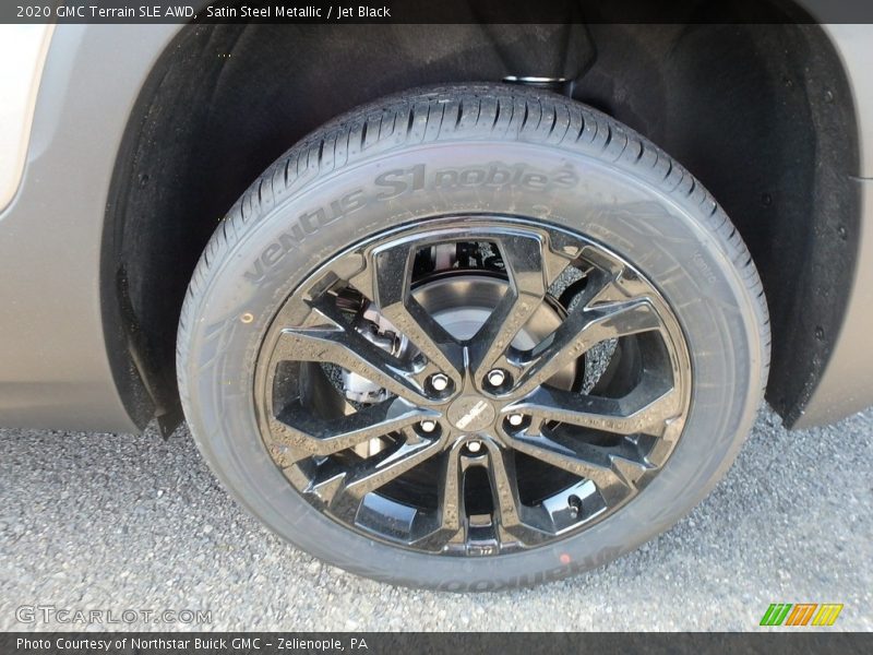 Satin Steel Metallic / Jet Black 2020 GMC Terrain SLE AWD