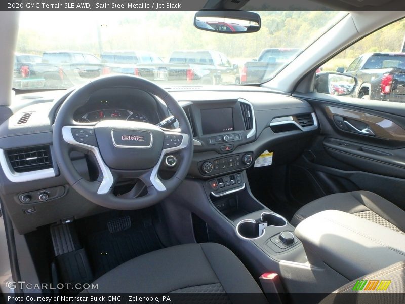 Satin Steel Metallic / Jet Black 2020 GMC Terrain SLE AWD