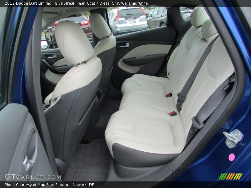 Blue Streak Pearl Coat / Diesel Gray/Ceramic White 2013 Dodge Dart Limited