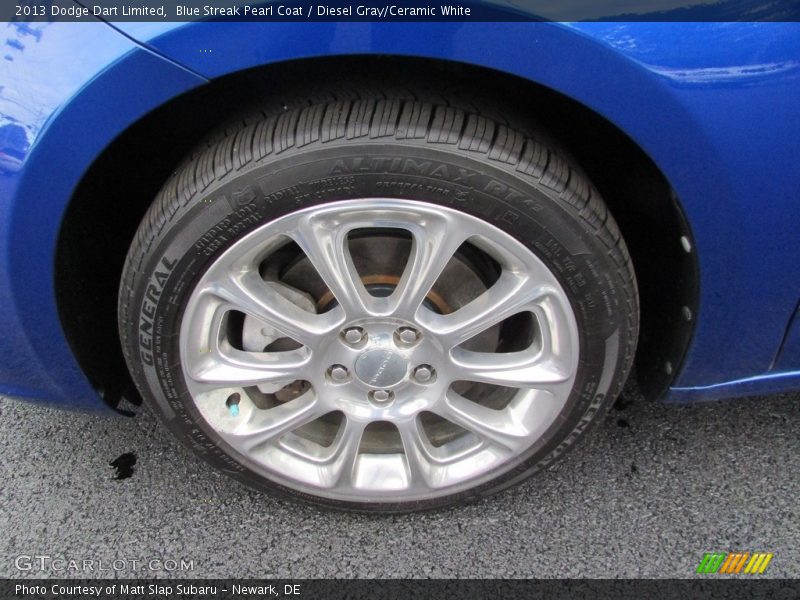 Blue Streak Pearl Coat / Diesel Gray/Ceramic White 2013 Dodge Dart Limited