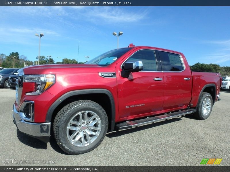 Front 3/4 View of 2020 Sierra 1500 SLT Crew Cab 4WD