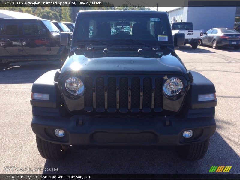 Black / Black 2020 Jeep Wrangler Unlimited Sport 4x4