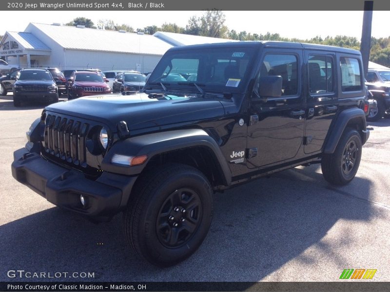 Black / Black 2020 Jeep Wrangler Unlimited Sport 4x4