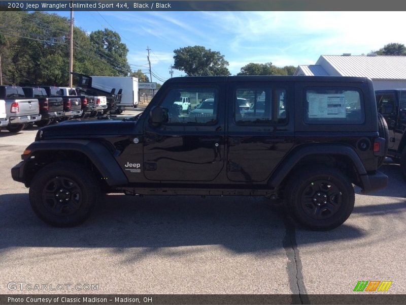 Black / Black 2020 Jeep Wrangler Unlimited Sport 4x4