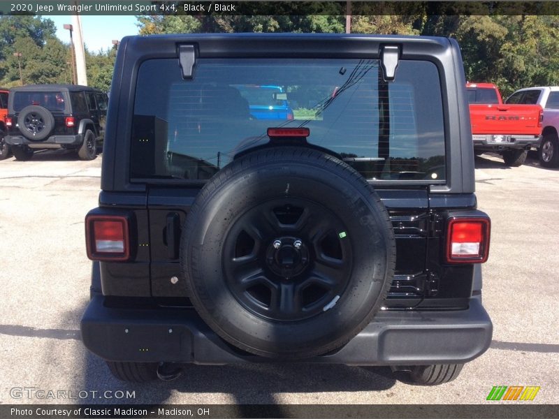 Black / Black 2020 Jeep Wrangler Unlimited Sport 4x4