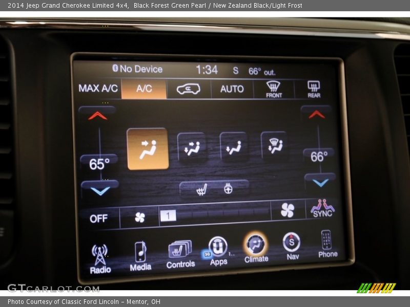 Black Forest Green Pearl / New Zealand Black/Light Frost 2014 Jeep Grand Cherokee Limited 4x4