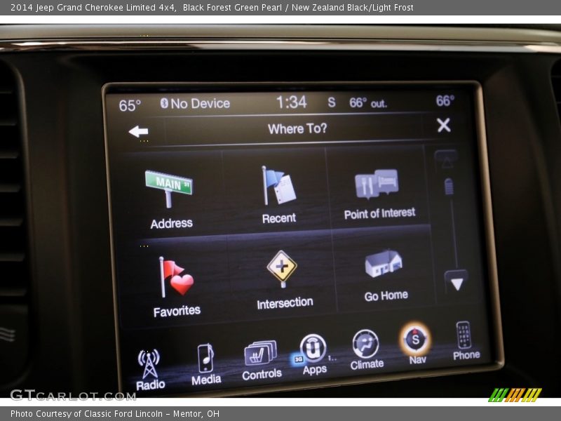 Black Forest Green Pearl / New Zealand Black/Light Frost 2014 Jeep Grand Cherokee Limited 4x4