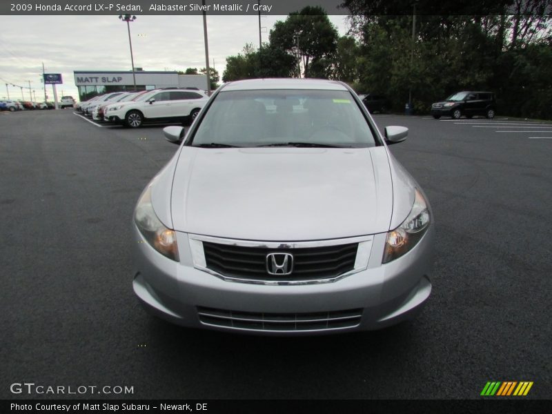 Alabaster Silver Metallic / Gray 2009 Honda Accord LX-P Sedan