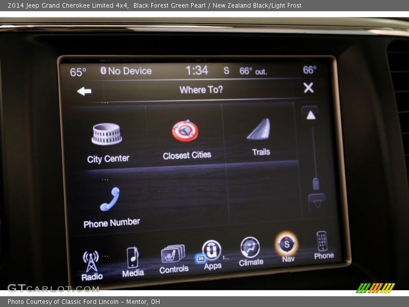 Black Forest Green Pearl / New Zealand Black/Light Frost 2014 Jeep Grand Cherokee Limited 4x4