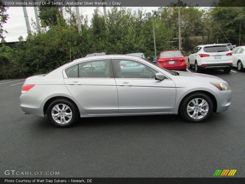 Alabaster Silver Metallic / Gray 2009 Honda Accord LX-P Sedan