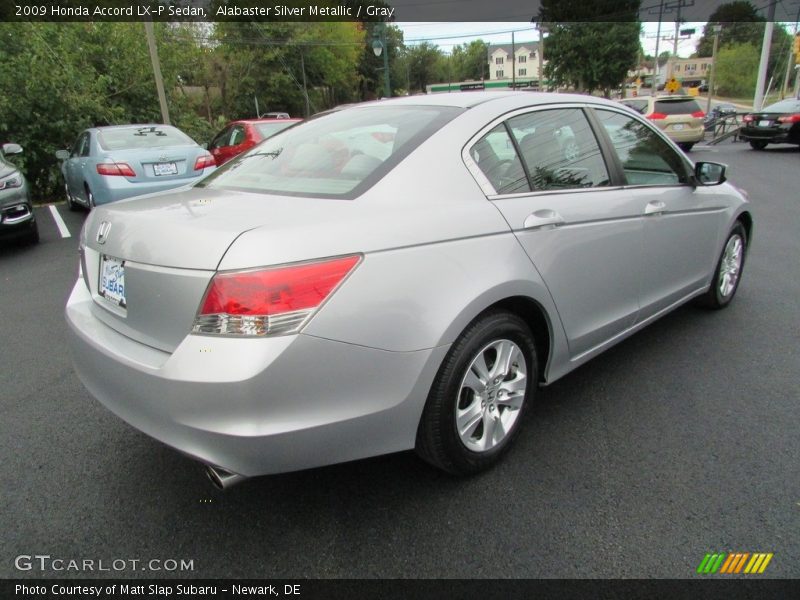 Alabaster Silver Metallic / Gray 2009 Honda Accord LX-P Sedan