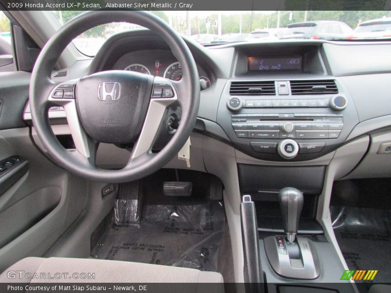 Alabaster Silver Metallic / Gray 2009 Honda Accord LX-P Sedan