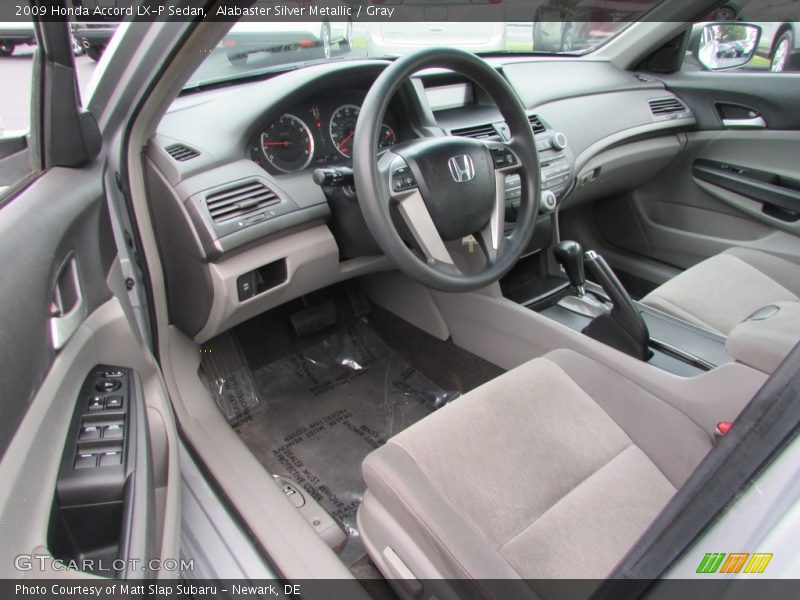Alabaster Silver Metallic / Gray 2009 Honda Accord LX-P Sedan