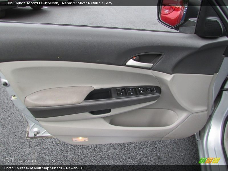 Alabaster Silver Metallic / Gray 2009 Honda Accord LX-P Sedan