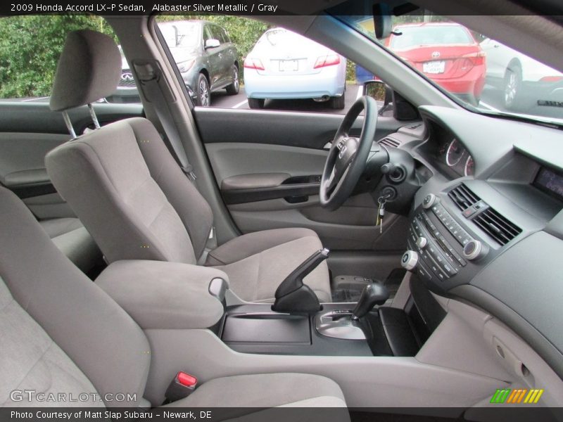 Alabaster Silver Metallic / Gray 2009 Honda Accord LX-P Sedan