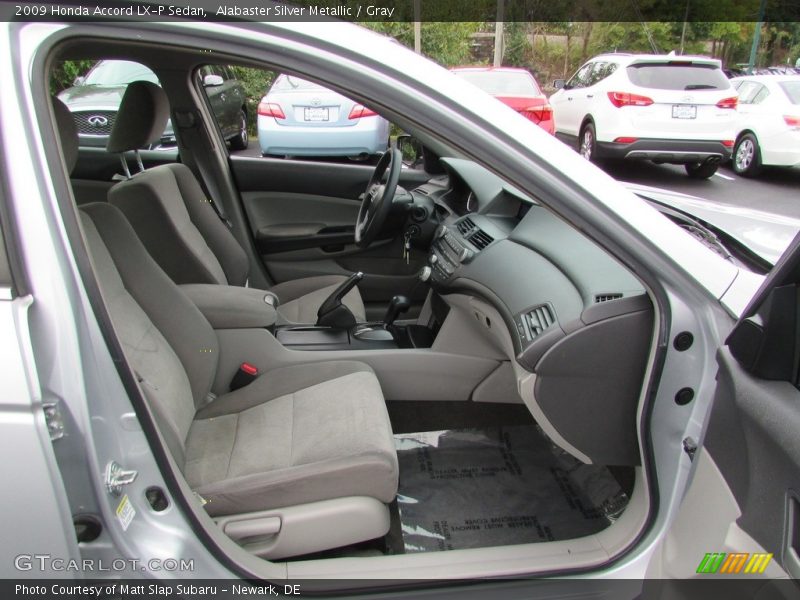 Alabaster Silver Metallic / Gray 2009 Honda Accord LX-P Sedan