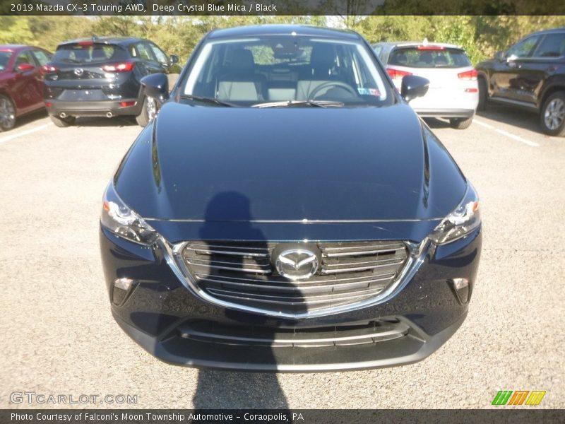 Deep Crystal Blue Mica / Black 2019 Mazda CX-3 Touring AWD