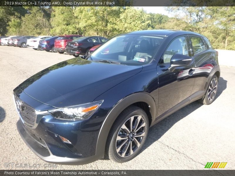 Deep Crystal Blue Mica / Black 2019 Mazda CX-3 Touring AWD