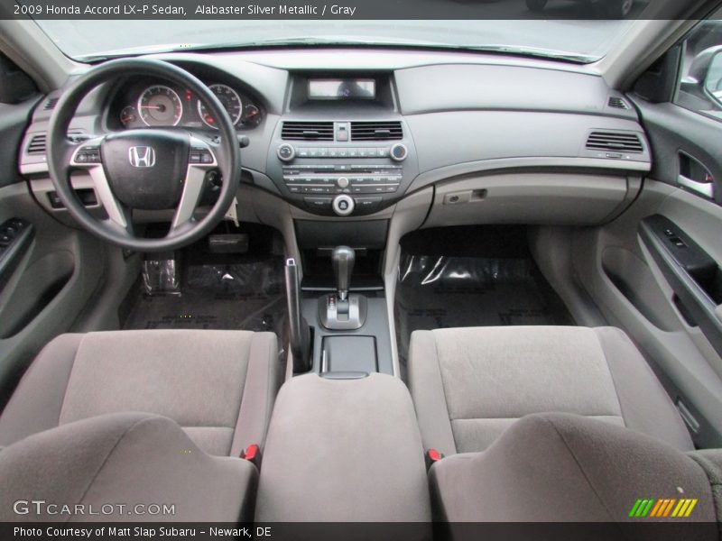 Alabaster Silver Metallic / Gray 2009 Honda Accord LX-P Sedan