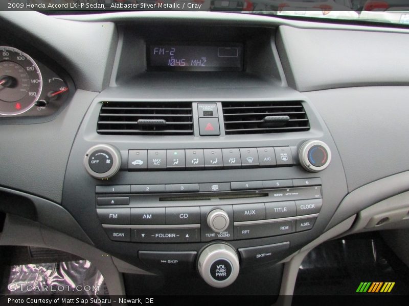 Alabaster Silver Metallic / Gray 2009 Honda Accord LX-P Sedan
