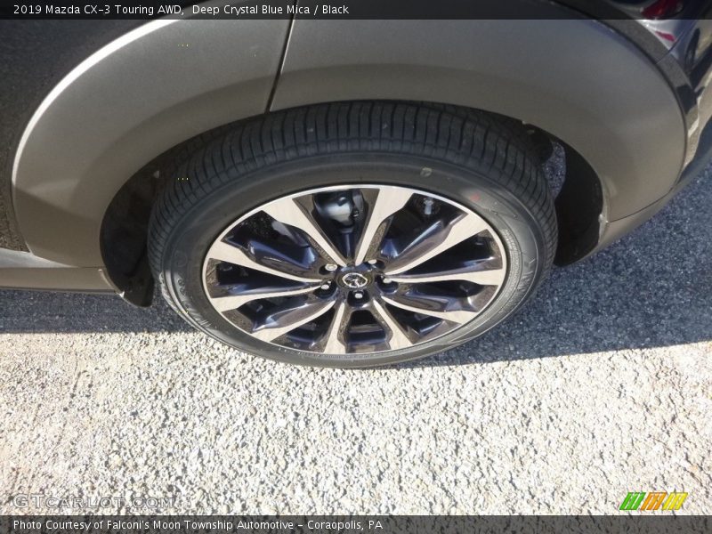 Deep Crystal Blue Mica / Black 2019 Mazda CX-3 Touring AWD