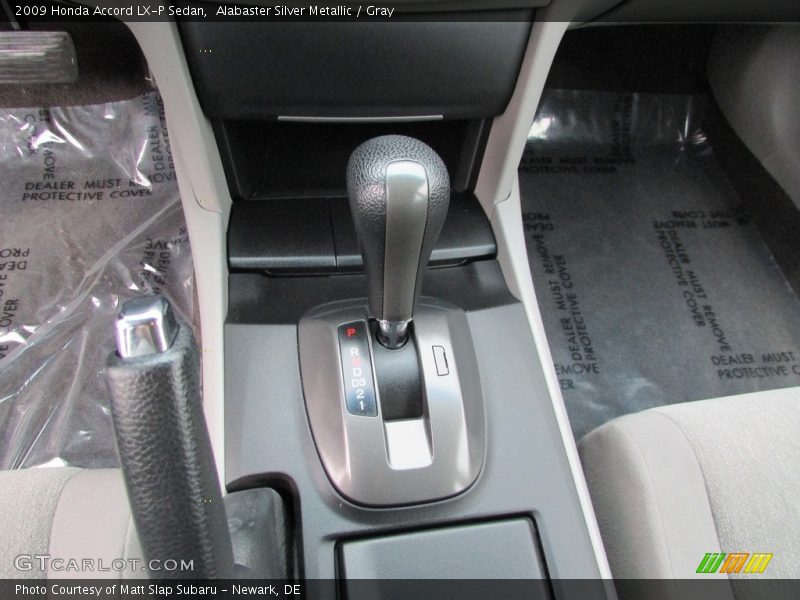Alabaster Silver Metallic / Gray 2009 Honda Accord LX-P Sedan