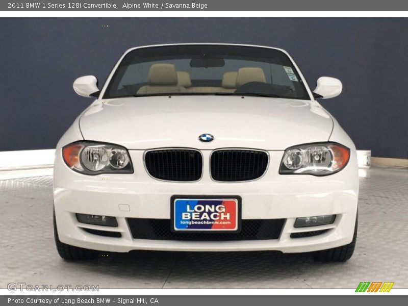 Alpine White / Savanna Beige 2011 BMW 1 Series 128i Convertible