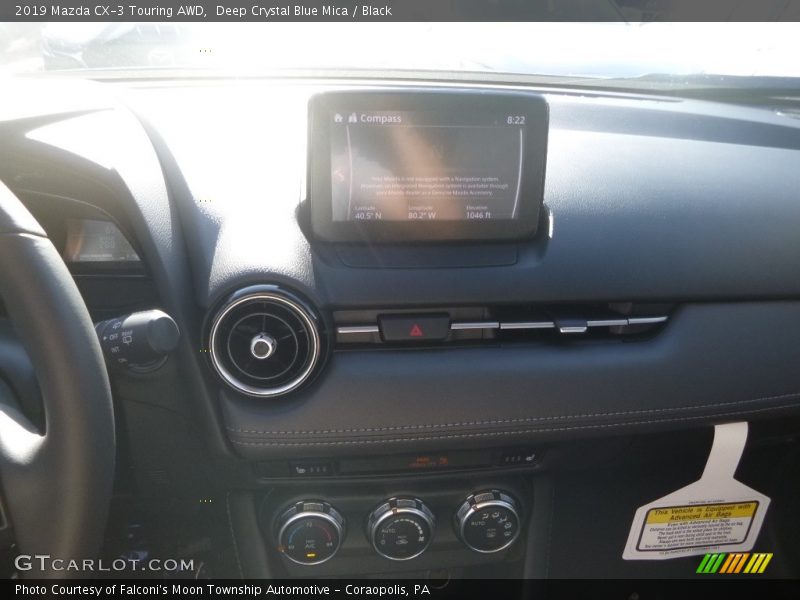Deep Crystal Blue Mica / Black 2019 Mazda CX-3 Touring AWD