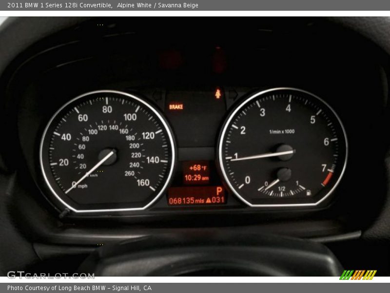 Alpine White / Savanna Beige 2011 BMW 1 Series 128i Convertible